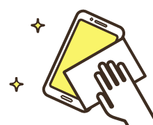自分のスマホが使える